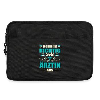 Pflegerin Geschenke Pflege Lustig Krankenpflegerin - Laptoptasche 13" - Schwarz - Vorne