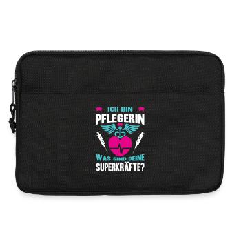 Pflegerin Geschenke Pflege Lustig Krankenpflegerin - Laptoptasche 13" - Schwarz - Vorne