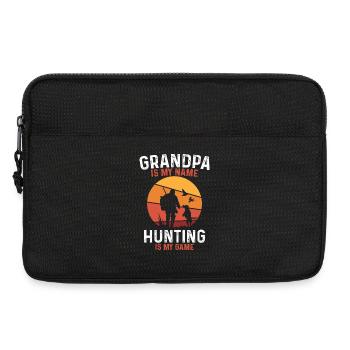 Grandpa hunting is my game - Laptop bag 13" - black - Front