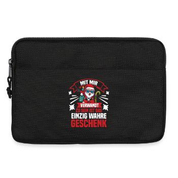 Weihnachtsmann Weihnachtszeit Weihnachts - Laptoptasche 13" - Schwarz - Vorne