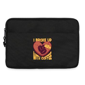 Ex-Kaffeetrinker I Broke Up With Coffee - Laptoptasche 13" - Schwarz - Vorne