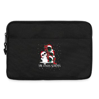 Winterkatze – Ho Ho Hol dir was Schönes - Laptoptasche 13" - Schwarz - Vorne