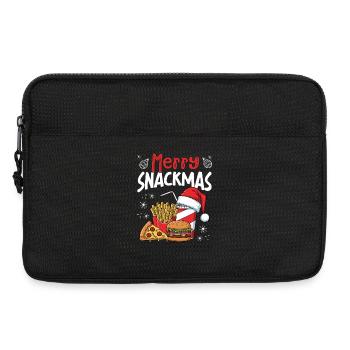 Frohe Snackmas, Lustiger Weihnachts-feinschmecker - Laptoptasche 13" - Schwarz - Vorne