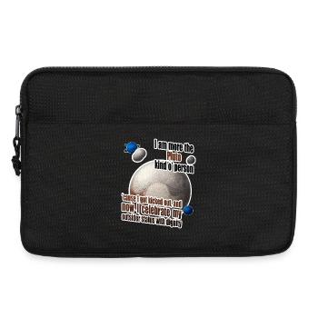 Je suis plutôt du genre Pluton - Sacoche pour ordinateur portable 13 pouces - noir - Devant