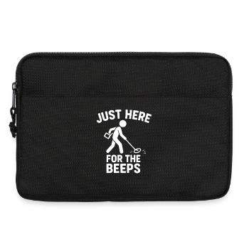 Juste là pour le plaisir de la détection de métaux - Sacoche pour ordinateur portable 13 pouces - noir - Devant