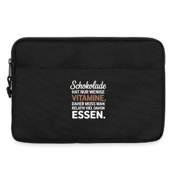  Schokolade Hat Nur Wenige Vitamine Daher Muss Man - Laptoptasche 13" - Schwarz - Vorne
