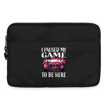 I paused my game Here I am - Laptop bag 13" - black - Front