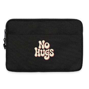 No Hugs Bitte Abstand Halten Umarmung Anti Social - Laptoptasche 13" - Schwarz - Vorne