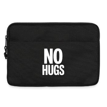 No Hugs Bitte Abstand Halten Umarmung Anti Social - Laptoptasche 13" - Schwarz - Vorne