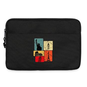 Cosmopolitan Retro Icons Collage - Sacoche pour ordinateur portable 13 pouces - noir - Devant
