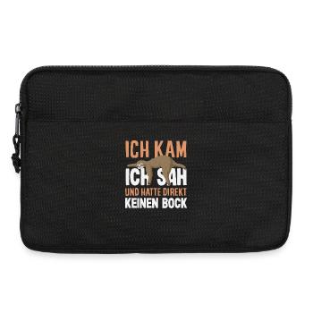 Funny Sloth No Motivation Saying - Laptop bag 13" - black - Front
