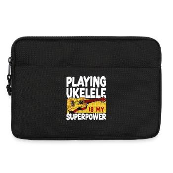 Hawaiian Ukulele Uke Playing - Laptoptasche 13" - Schwarz - Vorne