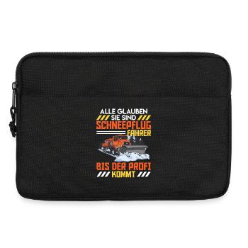 Räumen ALLE GLAUBEN SIE SIND SCHNEEPFLUGFAHRER - Laptoptasche 13" - Schwarz - Vorne