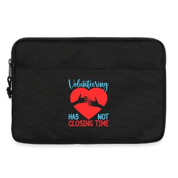 Volunteer Appreciation Has Not Closing Time - Laptop bag 13" - black - Front