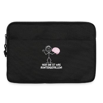 Hier Dir Ist Was Runtergefallen Sarkastischer - Laptoptasche 13" - Schwarz - Vorne