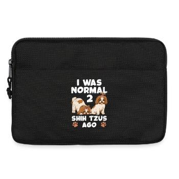 J’étais normal avant deux Shih Tzu - Sacoche pour ordinateur portable 13 pouces - noir - Devant