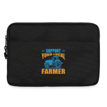 Landwirt Geschenke Landwirtschaft Traktor Bauer - Laptoptasche 13" - Schwarz - Vorne