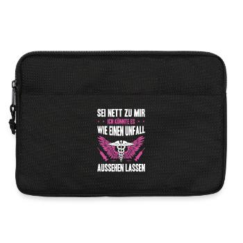 Nurse Gifts Nursing Funny Nurse - Laptop bag 13" - black - Front