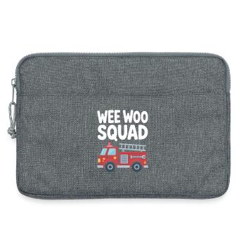 Divertissement en voiture de camion de pompiers de la Wee Woo Squad - Sacoche pour ordinateur portable 13 pouces - gris chiné - Devant