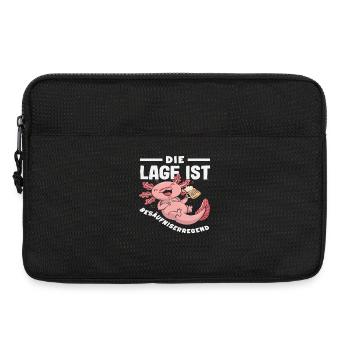 Die Lage ist besäufniserregend Axolotl - Laptoptasche 13" - Schwarz - Vorne