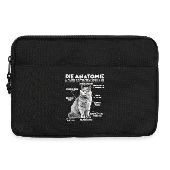 Britisch Kurzhaar Geschenk Katzenbesitzer Geschenk - Laptoptasche 13" - Schwarz - Vorne
