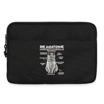 British Shorthair Gift for Cat Lover - Laptop bag 13" - black - Front