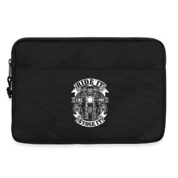 Fahr es, als hättest du es gestohlen, Motorrad - Laptoptasche 13" - Schwarz - Vorne