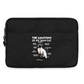 Siamkatzen T | Siamkatze Katzen Siam Katzen - Laptoptasche 13" - Schwarz - Vorne
