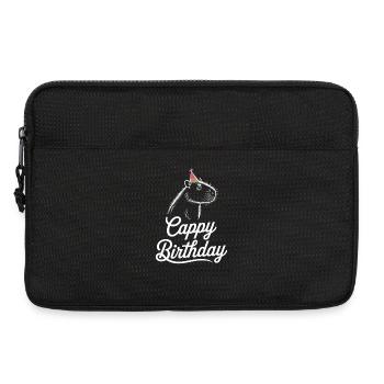 Capybara Birthday Cappy Birthday Funny Capy - Laptop bag 13" - black - Front