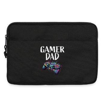 Gamer Dad Controller Farbexplosion - Laptoptasche 13" - Schwarz - Vorne