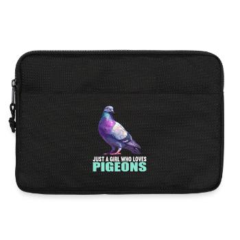 Tauben Taube - Laptoptasche 13" - Schwarz - Vorne