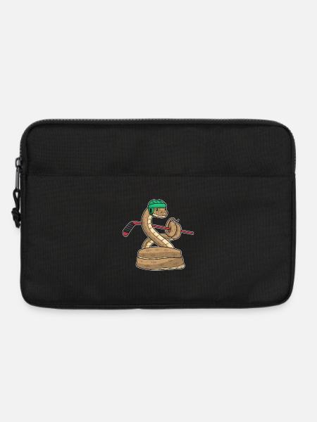 Schlange Eishockey Eishockeyschläger Sport - Laptoptasche 13" - Schwarz
