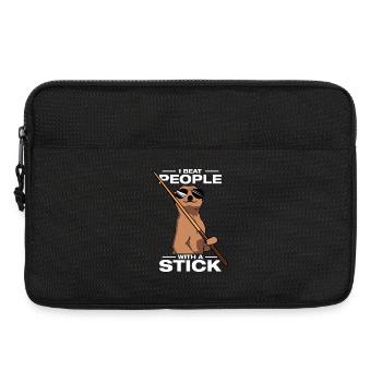 I beat people lustiges Billard Billardspieler - Laptoptasche 13" - Schwarz - Vorne