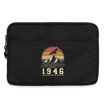 1946 Vintage Jahrgang Geburtstag Retro Geschenk - Laptoptasche 13" - Schwarz - Vorne