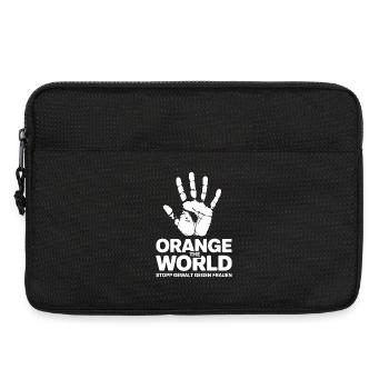 Orange The World Stop Violence Against Women - Laptop bag 13" - black - Front
