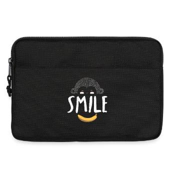Affenlächeln Monkey Smile - Laptoptasche 13" - Schwarz - Vorne