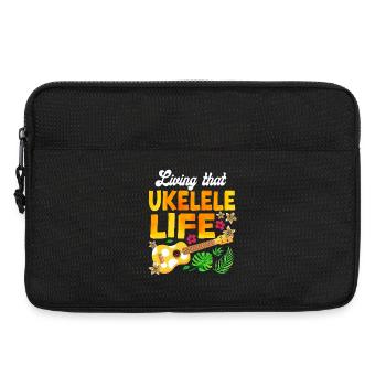 Hawaiian Ukulele Uke Living That - Laptoptasche 13" - Schwarz - Vorne