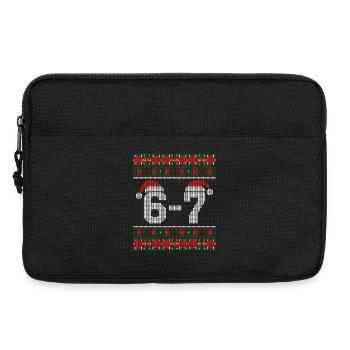 67 Santa ugly sweatshirt  - Laptop bag 13" - black - Front
