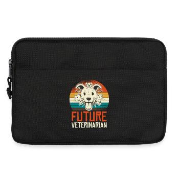 Zukunft Tierarztin - Laptoptasche 13" - Schwarz - Vorne