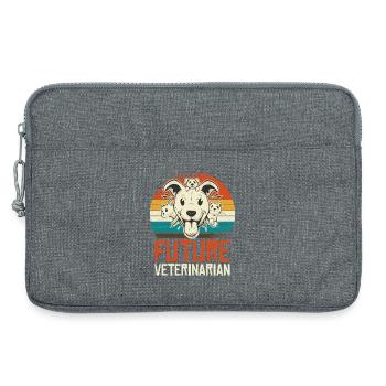 Futur vétérinaire - Sacoche pour ordinateur portable 13 pouces - gris chiné - Devant