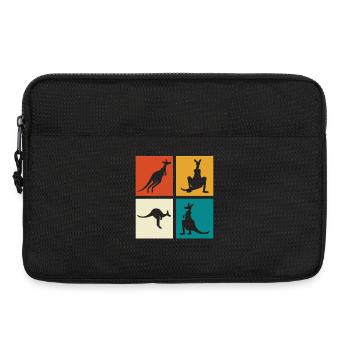 Kangaroo Four-Frame Silhouettes - Laptop bag 13" - black - Front