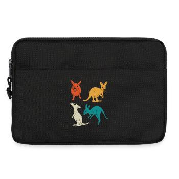Kangaroo quartet in a variety of colours - Laptop bag 13" - black - Front