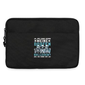 Meine doofen Kollegen Da sind sie ja Büro Arbeit - Laptoptasche 13" - Schwarz - Vorne