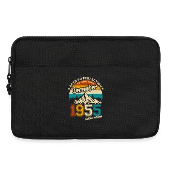 Limited Edition December 1955 Birthday Gift - Laptop bag 13" - black - Front