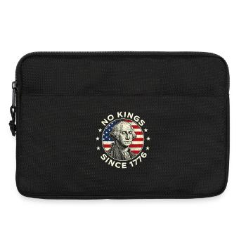 Aucun roi depuis 1776 Citation patriotique de la liberté - Sacoche pour ordinateur portable 13 pouces - noir - Devant