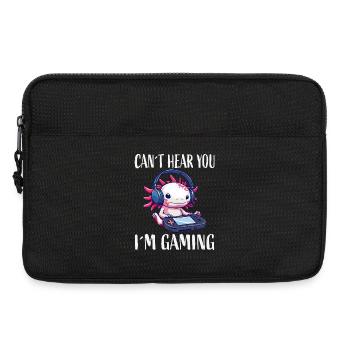 Ich hör dich nicht, ich zocke Gaming - Laptoptasche 13" - Schwarz - Vorne