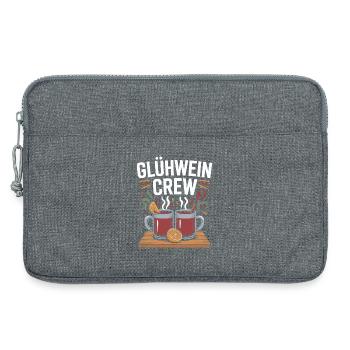 Équipe du vin chaud Marché de Noël joyeux - Sacoche pour ordinateur portable 13 pouces - gris chiné - Devant