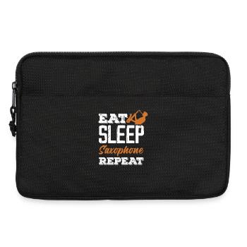 Membre du groupe de répétition du saxophone Eat Sleep Jazz - Sacoche pour ordinateur portable 13 pouces - noir - Devant