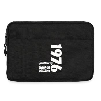 Anniversaire Janvier 1976 Limited Edition Cadeau - Sacoche pour ordinateur portable 13 pouces - noir - Devant