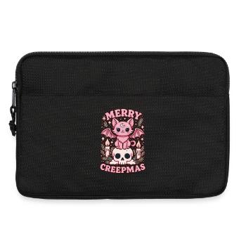 Merry Creepmas Cat Pastel Goth Christmas Skull - Laptoptasche 13" - Schwarz - Vorne